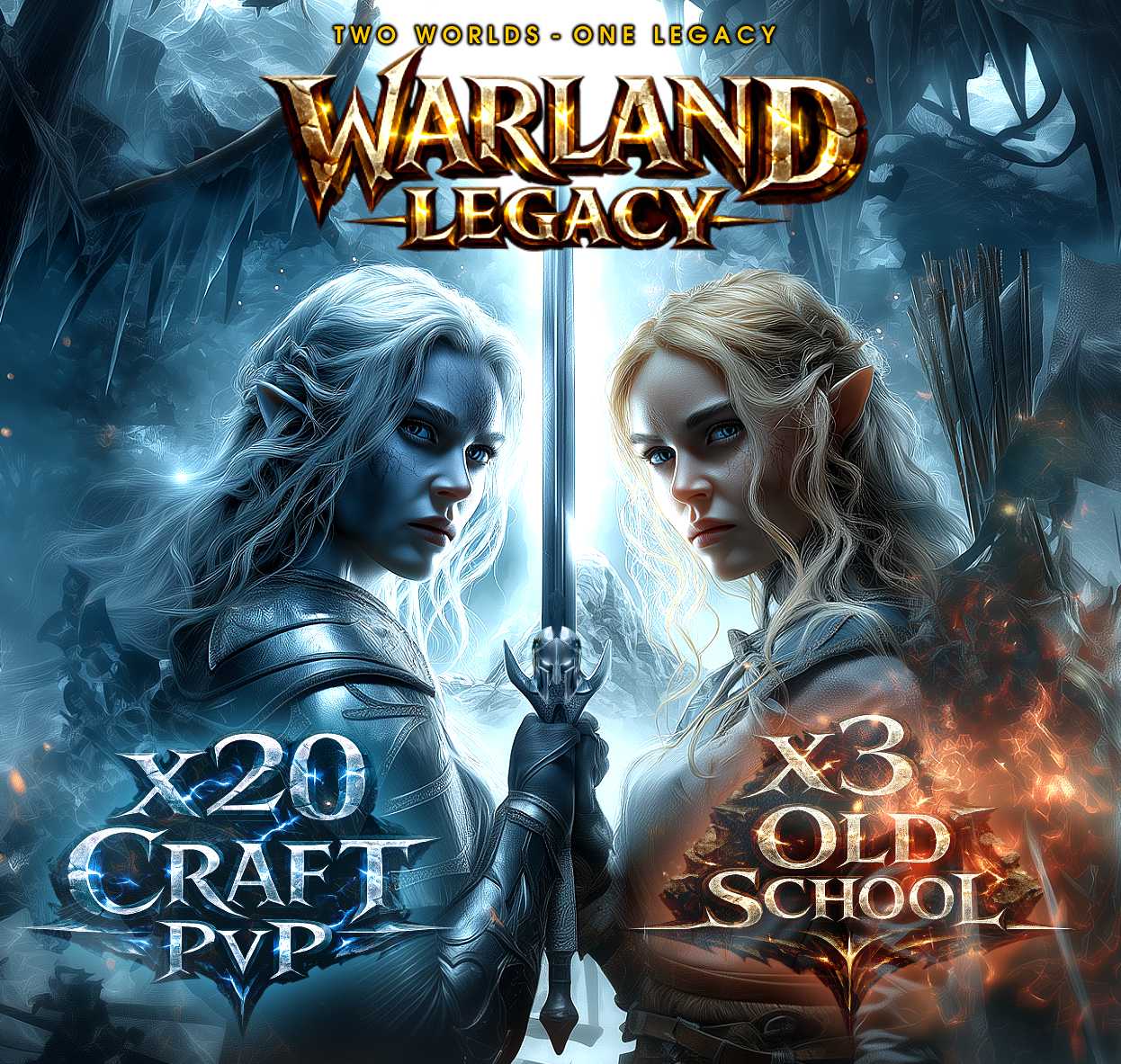 Lineage2 Interlude Warland Legacy logo card for streamers